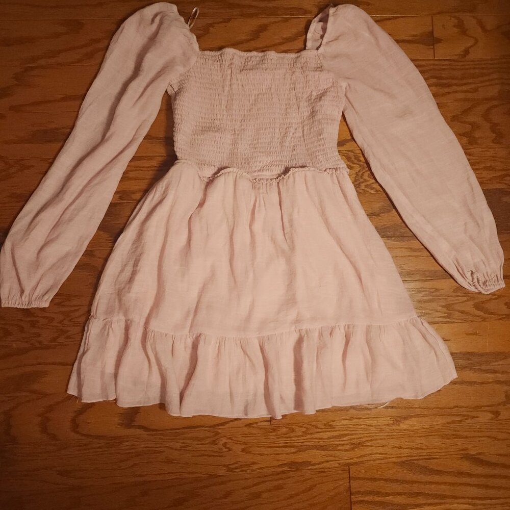 Streetwear society women’s pink summer dress flutter sleeve women’s size Medium